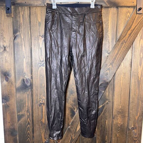 Spanx Faux Leather Legging Pant Jegging - Picture 1 of 4